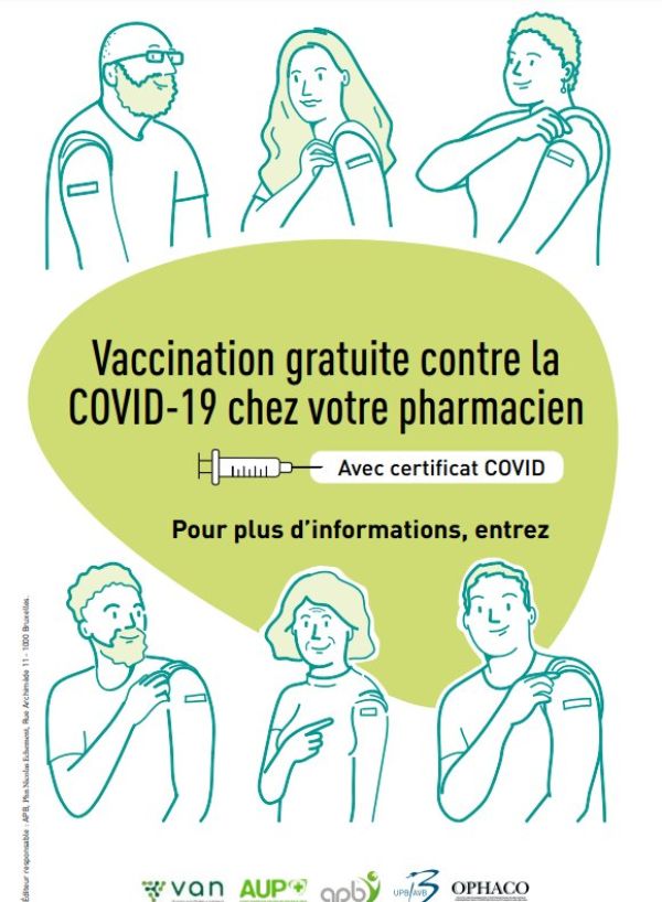 Vaccination gratuite contre la COVID-19 chez votre pharmacien
