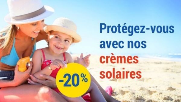 Promotion sur les crèmes solaires